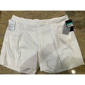 NWT Women's Nike Dri-FIT 6" Pleat Short ~ Style AJ5684 ~ Cream ~ Size  XL
